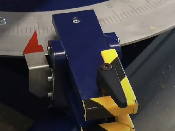 Ленточная пила BSM 1200  шкала с разметкой углов
