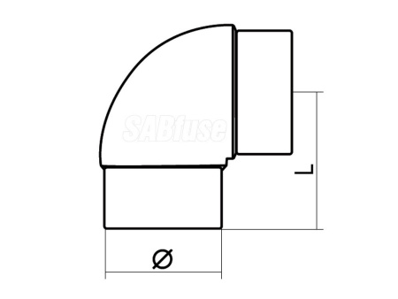 ОТВОД ЛИТОЙ 90° PE100 PN16 D25